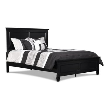 New Classic Furniture Tamarack Wood King Panel Bed in Black Finish