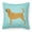 Blue, variant on Carolines Treasures BB3684PW1818 Bloodhound Checkerboard Blue Fabric Decorative Pillow