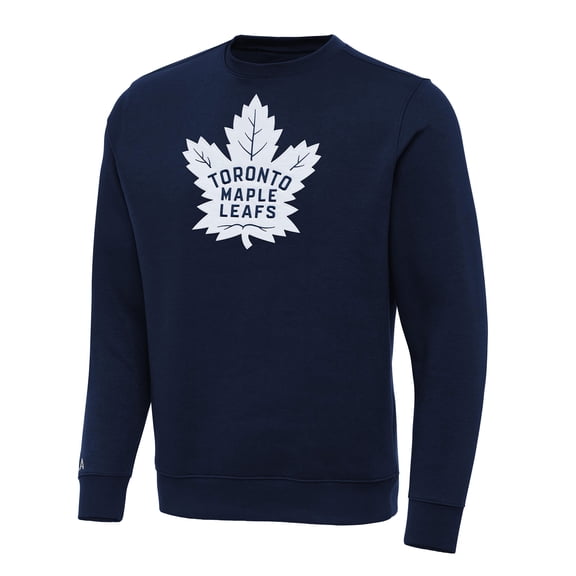 Men's Antigua Navy Toronto Maple Leafs Big & Tall Victory Crewneck Pullover Sweatshirt