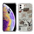 thumbnail image 2 of Newspaper Collage Case Compatible with iPhone 12,Unique Art Design TPU Bumper Cover Case, 2 of 6