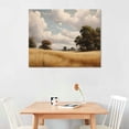 thumbnail image 2 of JRXY  The Vast Grassland Framed Wall Art Room Decor, White Cloud Canvas Wall prints for Living Room and Accessories, French Country Nature Landscape Painting for Home Decor 20x16in, 2 of 4