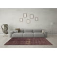 thumbnail image 3 of Ahgly Company Indoor Round Oriental Brown Industrial Area Rugs, 4' Round, 3 of 4