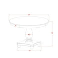 thumbnail image 4 of Luxe by East West Furniture 7-Piece Dining Table Set Of A Kitchen Table, 6 Platinum Gray Dining Room Chairs, 4 of 7