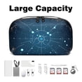 thumbnail image 3 of Constellation Digital Bag with Oxford Cloth Material, Waterproof Travel Case for Cell Phone Charger Cord and Electronics, Charger Pouch and Cord Travel Organizer, 5.9x9.44x3.14 Inches, 3 of 6