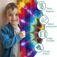 thumbnail image 3 of Blackout Kids Curtains,Colorful Tie Dye Star Mandala Childrens Insulated Curtains Set Of 2,Bedroom Essentials,Toddler Room Decor 52"x63", 3 of 5
