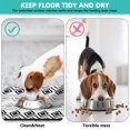 thumbnail image 4 of Boho Retro Floral Pet Feeding Mat-Absorbent Pet Placemat for Food and Water Bowl, with Waterproof Rubber Backing, Quick Dry Water Dispenser Mat for Dog and Cat (16"x24"), 4 of 7