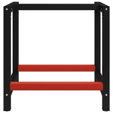 

GDFIH Work Bench Frame Metal 31.5 x22.4 x31.1 Black and Red