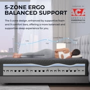 Sweetnight CoolNest® Memory Foam King Size Mattress 14 inch Cooling Mattresses in a Box,Scientific Support,Medium Soft