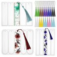 thumbnail image 1 of Glue Mold Bookmark Mold with 20 Tassel Bookmark Mold Kit Bookmark Epoxy Resin Casting Mold for DIY, 1 of 5