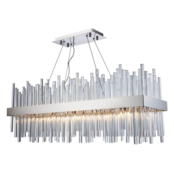 Elegant Lighting Dallas 20 Light Royal Cut Crystal Chandelier in Chrome