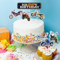 thumbnail image 5 of Cake Topper Classic Retro Motorcycle Happy Birthday, 7 unidades, 5 of 5