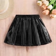 thumbnail image 6 of Ynynloco Girls Metallic Skater Skirt Sparkly Shiny Flared Pleated A-Line Mini Skort Holographic Skort, 6 of 9