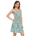 thumbnail image 2 of Dailycode Summer Dresses for Women Strapless Casual Beach Cover Ups Christmas Stars and Dots Tube Top Sundress, 2 of 8