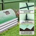 thumbnail image 5 of Outsunny Mini Greenhouse with 5 Mesh Windows, Portable Plant Hot House with PE Cover and Steel Frame, 10' x 3' x 2' , Green, 5 of 9