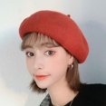thumbnail image 3 of Boina de lana dulce YONGSHENG color caramelo plano, 3 of 3
