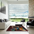 thumbnail image 7 of Ahgly Company Machine Washable Indoor Rectangle Abstract Red Area Rugs, 5' x 8', 7 of 7