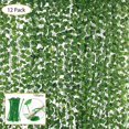 thumbnail image 1 of Guirnalda de plantas de simulación de decoración navideña 81 hojas de eneldo verde 12 piezas, 1 of 5