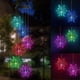 thumbnail image 4 of Luces LED para exteriores alimentadas por Black Shell, un regalo decorativo único Campanas de viento con copos de nieve solares, 4 of 5
