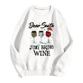 thumbnail image 3 of Dear Santa Just Bring Christmas Sweatshirts for Women 2025 Long Sleeve Crewneck Festive Graphic Sweatshirt Pullover Tops, 3 of 4