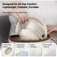 thumbnail image 5 of Edifier V80 Hybrid Active Noise Cancelling Headphones, True Wireless Over Ear Bluetooth Headset with 45H Playtime/Hi-Res Audio/Fast Charging/Multipoint Connection for Travel Home Office - Ivory, 5 of 6