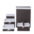 thumbnail image 2 of Redmon 7200ESPWH Hamper & Basket Set, Espresso & White - 5 Piece - 9.75 lbs, 2 of 2