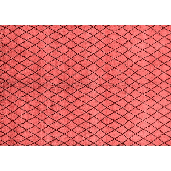 Ahgly Company Indoor Rectangle Oriental Red Industrial Area Rugs, 7' x 10'