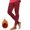 Wine, variant on Miqool Mens Fleece Pants Winter Warm Thickened Lined Sweatpants Casual Heavyweight Jogger Pants with Zipper Pockets