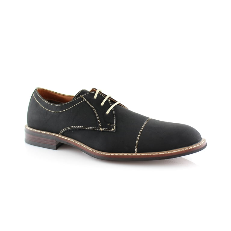 FERRO ALDO Jason MFA19275PL Men's Oxford Dress Shoes with Classic Round Toe  Stitch Detailing For work or casual Wear. - Walmart.com