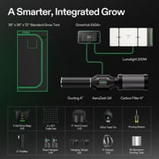 VIVOSUN GIY Smart Grow Tent System 3x3, WiFi-Integrated Grow Tent Kit, with Automate Ventilation and Circulation, Schedule Full Spectrum 200W LED Grow Light, and GrowHub E42A+ Controller