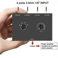 thumbnail image 3 of JMLIANG Commutateur Audio 4 Ports 3.5mm Sélecteur Rotatif Compact Interchangeable à Chaud Plug & Play Facile à Utiliser, 3 of 9