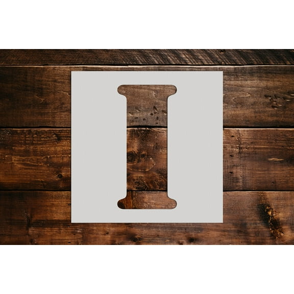 Letter I Stencil - Art and Wall Stencils (6"x6")