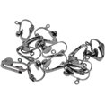 thumbnail image 4 of 12 Pieces Clip-on Earrings Converter with Loop DIY Jewelry Making Findings - Goldcoding/1493 (Color : Black), 4 of 5
