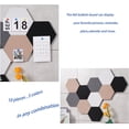 thumbnail image 5 of 10 Pcs Carreaux de Feutre Autocollants Tableau d'Affichage Hexagonal pour Murs, 5 of 5