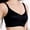 A_ Black, variant on Stylish SMihono Women's Wireless Push Up Bra Seamless Support Bras Lace Embroidery Anti-Sagging Bras Back Closure Comfort No Underwire Bra Khaki L