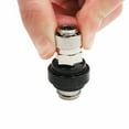 thumbnail image 4 of Paintball Pcp Coil Remote Hose Stainless Steel Slide Check with Quick Disconnect, 4 of 8