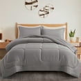 thumbnail image 5 of All Season Satin Down Alternative Comforter Set with Pillow Shams Twin Full Queen King, 5 of 10