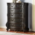 thumbnail image 2 of Bowery Hill Multi-step Molasses Wood 5-drawer Lift Top Chest, 2 of 6