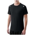 thumbnail image 2 of Men's Stretchy Athletic Quickly Dry T Shirts Crewneck Moisture Wicking Short Sleeve Workout Running Shirts Mens Solid Round Neck Lightweight Breathable Outdoor Gym Climbing Hiking Tee Tops, 2 of 6