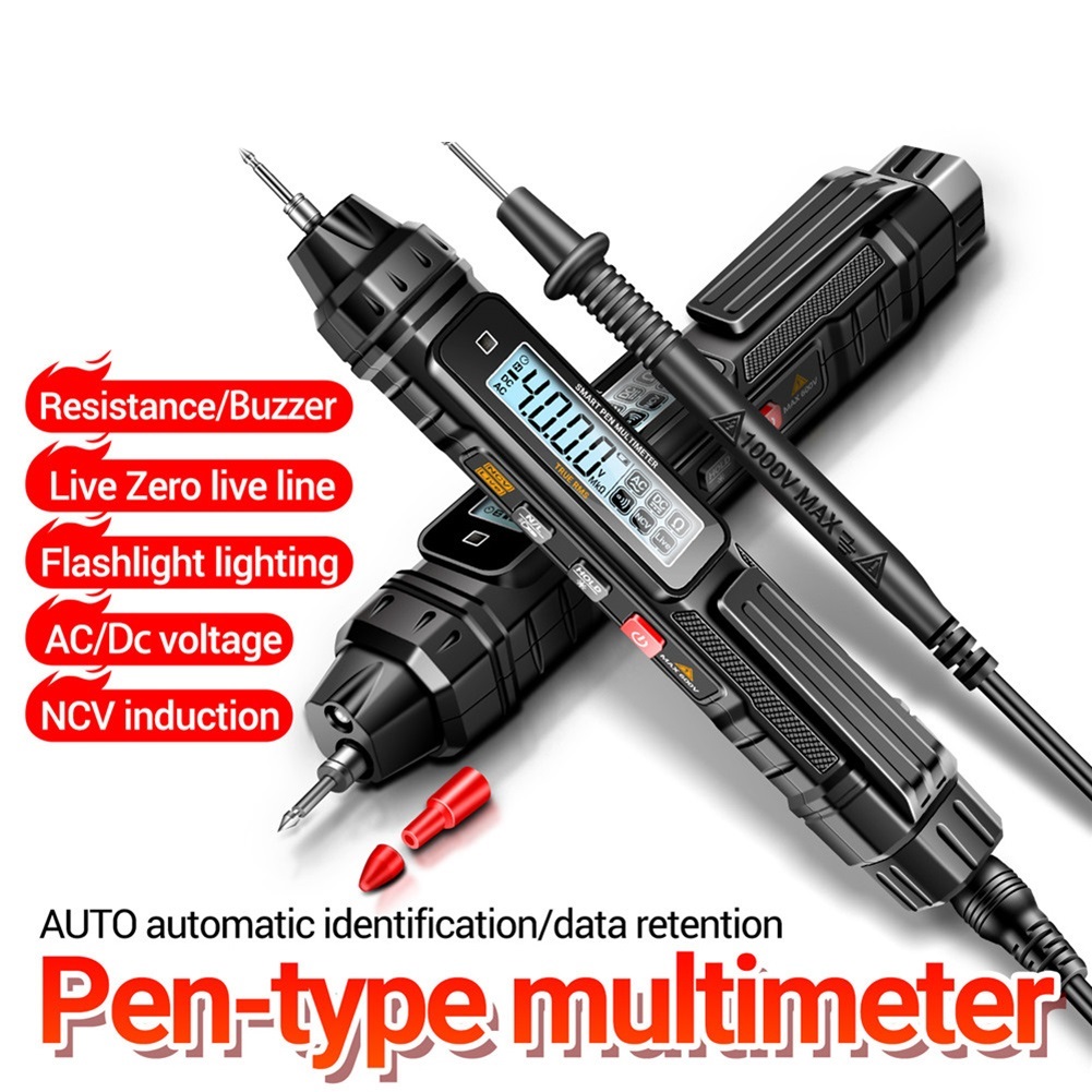 Digital Multimeter Pen Type 4000 Counts Non-Contact AC/DC Current Voltage Tester Meter ,High&Low Sensitivity