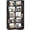 Black, variant on Aheaplus 6-Tier Corner Bookshelf, Freestanding L-Shaped Etagere with Baffles, Space-Saving Display Storage Shelf for Home Office, Living Room, Bedroom, Kitchen,White