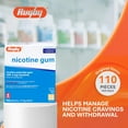 thumbnail image 2 of Rugby 00536303023 Original Nicotine Gum 4MG Sugar Free (Box of 110 Pieces), 2 of 6