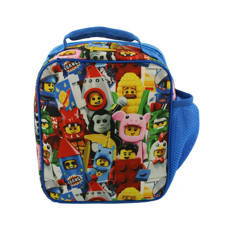  Lego Minifigures Boys Girls Soft Insulated School Lunch Box  (One Size, Lego Minifigures) : Toys & Games