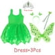 thumbnail image 1 of Disney Princess Tinkerbell PeterPan Vestido Verde Para Niñas Disfraz De Cosplay De Halloween Para Niños Conjunto Completo Regalo De Cumpleaños, 1 of 4