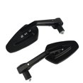 thumbnail image 5 of Espejo retrovisor de motocicleta antideslumbrante, espejo retrovisor de manillar de diamante para motocicleta/scooter/bicicleta (negro, paquete de par), 5 of 5
