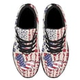 thumbnail image 2 of Dog Dachshund American flag Shoes Sneakers Black Size 7, 2 of 7