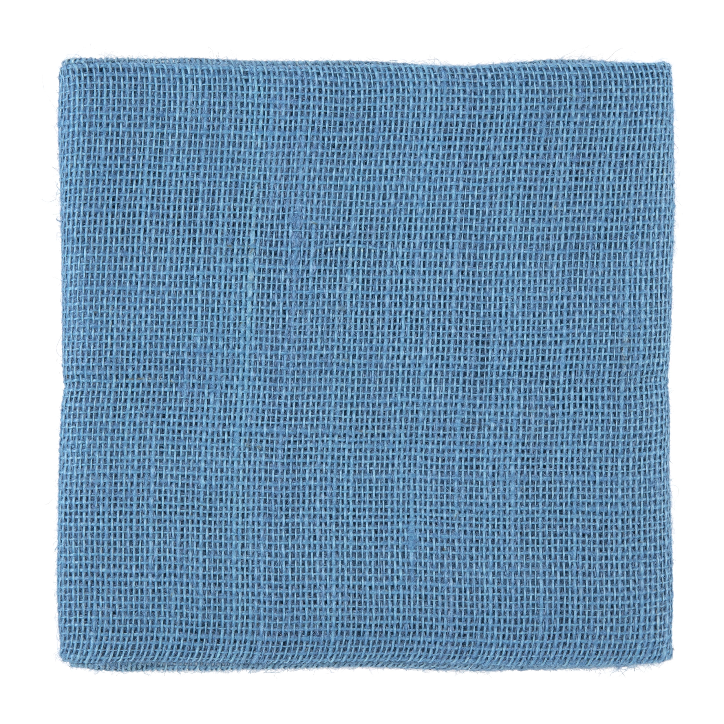 (2 pack) Allen Company Precut Natural Jute Burlap, Finished Edges, 46"W x 1-Yard, Tranquil Blue