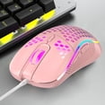 thumbnail image 2 of Methold Ratón de juego hueco con cable USB luminoso para juegos ratón mecánico optoelectrónico 7200DPI accesorios de computadora Type2 NO2, 2 of 6