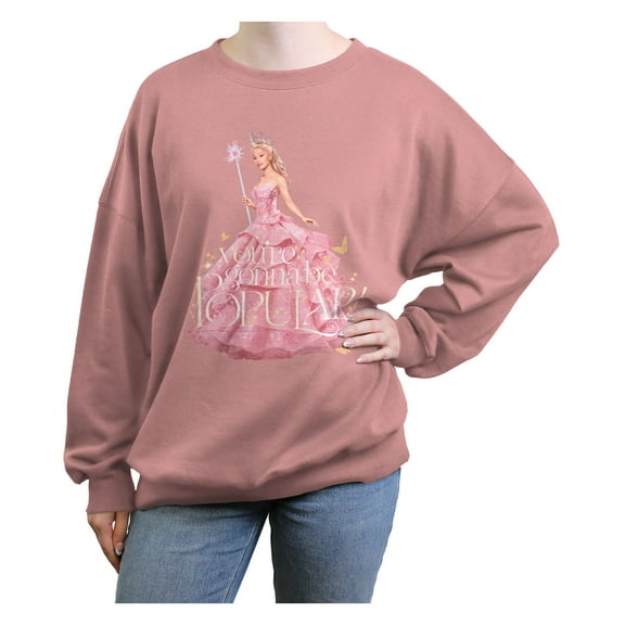 Junior's Wicked Glinda Be Popular Sweatshirt