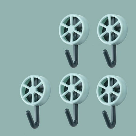 

Dreamhall 10Pcs Adhesive Hooks Creative Lemon Key Hooks for Wall Decorative Key Holder Rack Self Adhesive Wall Hooks for Entryway/Door/Bathroom/Kitchen Blue