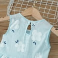 thumbnail image 4 of Aofany Toddler Kids Baby Girls Fashion Sleeveless Cute Doll Collar Flower Print Tank Dress Princess Dress, 4 of 9